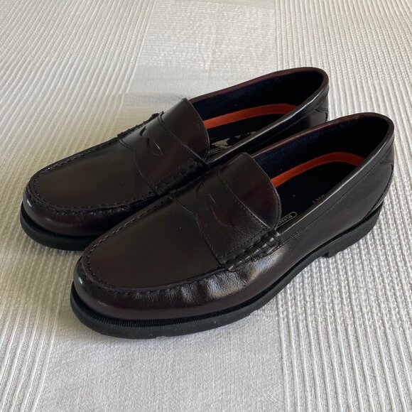 Rockport Men's Modern Prep Penny Loafer Burgundy - Picture 3 of 5